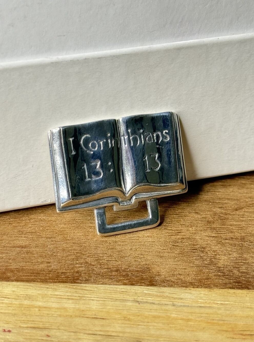James Avery Retired RARE Sterling Silver Corinthians Pendant